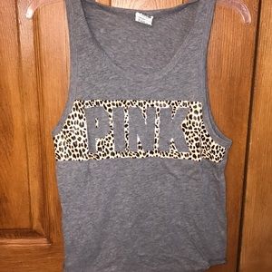 Gray PINK tank top